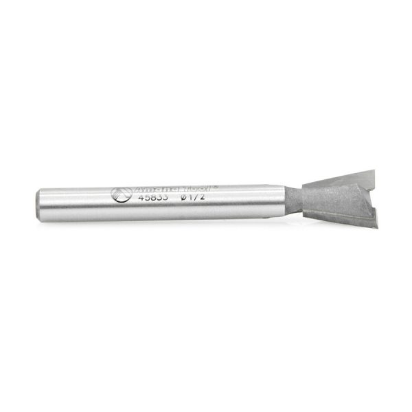 Amana 45833 Carbide Tipped Dovetail 14 Deg x 1/2 Dia x 1/2 x 1/4 Inch Shank