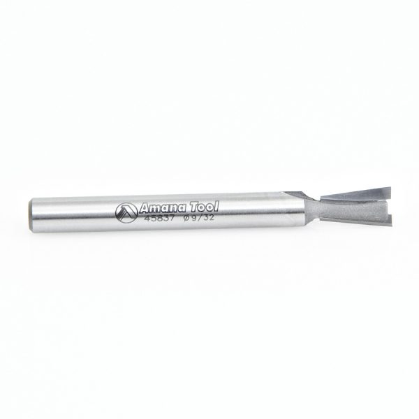 Amana 45837 Carbide Tipped Dovetail 6.24 Deg x 9/32 Dia x 1/2 x 1/4 Inch Shank