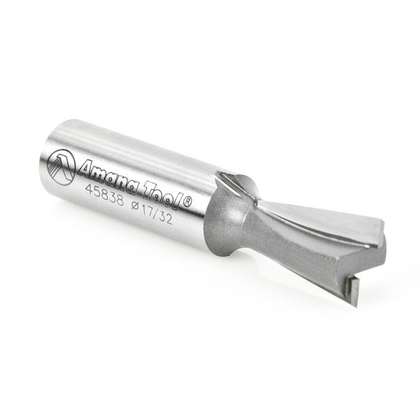 Amana 45838 Carbide Tipped Dovetail 7 Deg x 17/32 Dia x 13/16 x 1/2 Inch Shank