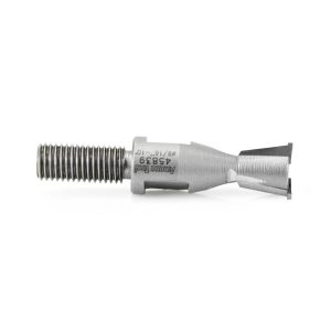 Amana 45839 Carbide Tipped Dovetail for Brookman Machines 10 Deg x 9/16 Dia x 3/8 BSF Shank