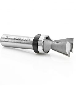 Amana 45852 Carbide Tipped Dovetail 14 Deg x 3/4 Dia x 3/4 x 1/2 Inch Shank with Upper BB