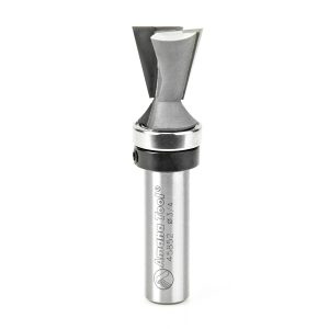 Amana 45852 Carbide Tipped Dovetail 14 Deg x 3/4 Dia x 3/4 x 1/2 Inch Shank with Upper BB