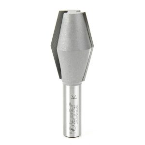 Amana 45860 Carbide Tipped Butterfly Spline 14 Deg x 1-1/8 Dia x 1-3/4 x 1/2 Inch Shank