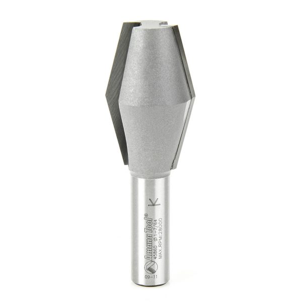 Amana 45860 Carbide Tipped Butterfly Spline 14 Deg x 1-1/8 Dia x 1-3/4 x 1/2 Inch Shank