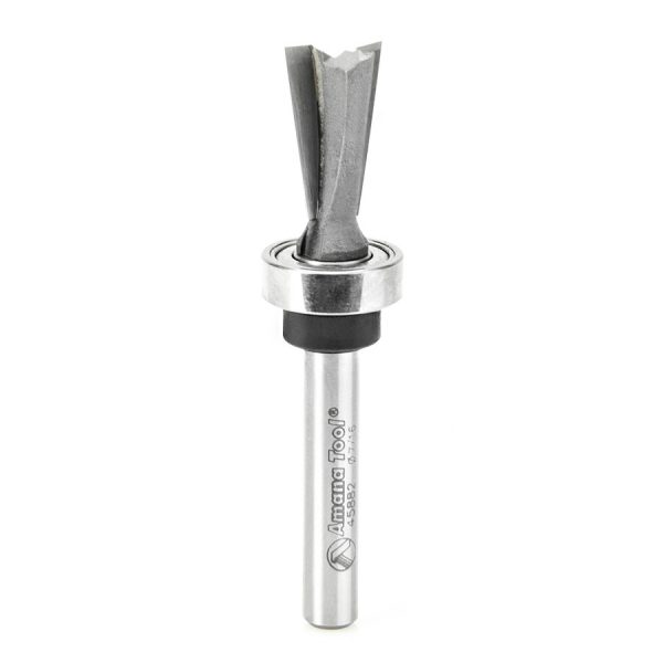 Amana 45882 Carbide Tipped Keller Dovetail 7 Deg x 7/16 Dia x 3/4 x 1/4 Inch Shank with Upper BB
