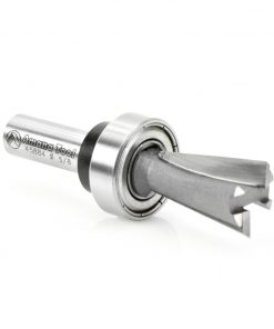 Amana 45884 Carbide Tipped Keller Dovetail 7 Deg x 5/8 Dia x 1 Inch x 3/8 Shank with Upper BB