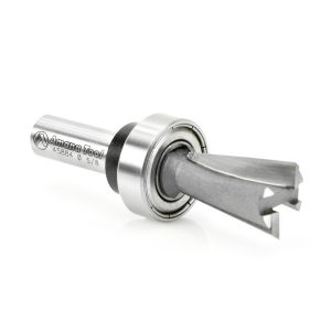 Amana 45884 Carbide Tipped Keller Dovetail 7 Deg x 5/8 Dia x 1 Inch x 3/8 Shank with Upper BB