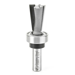 Amana 45884 Carbide Tipped Keller Dovetail 7 Deg x 5/8 Dia x 1 Inch x 3/8 Shank with Upper BB