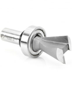 Amana 45890 Carbide Tipped Keller Dovetail 14 Deg x 1 Inch Dia x 1 Inch x 1/2 Shank with Upper BB