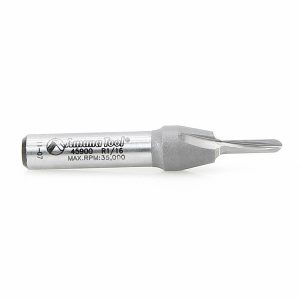Amana 45900 Solid Carbide (Brazed To Steel Shank) Core Box 1/16 Radius x 1/8 Dia x 3/8 x 1/4 Inch Shank