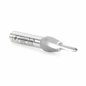 Amana 45900 Solid Carbide (Brazed To Steel Shank) Core Box 1/16 Radius x 1/8 Dia x 3/8 x 1/4 Inch Shank
