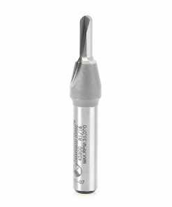 Amana 45900 Solid Carbide (Brazed To Steel Shank) Core Box 1/16 Radius x 1/8 Dia x 3/8 x 1/4 Inch Shank