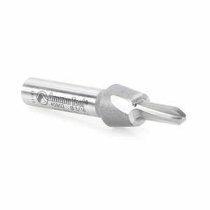 Amana 45902 Solid Carbide (Brazed To Steel Shank) Core Box 3/32 Radius x 3/16 Dia x 1/2 x 1/4 Inch Shank