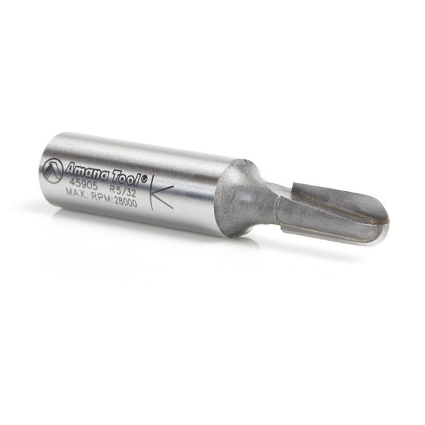 Amana 45905 Carbide Tipped Core Box 5/32 Radius x 5/16 Dia x 3/4 x 1/2 Inch Shank