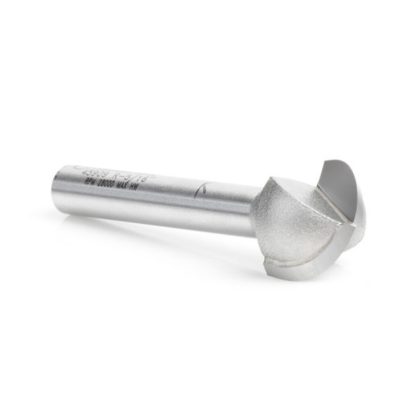 Amana 45909 Carbide Tipped Core Box 5/16 Radius x 5/8 Dia x 3/8 x 1/4 Inch Shank