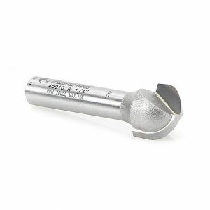Amana 45910 Carbide Tipped Core Box 1/4 Radius x 1/2 Dia x 3/8 x 1/4 Inch Shank