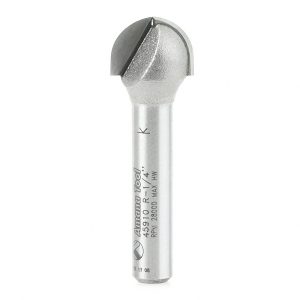 Amana 45910 Carbide Tipped Core Box 1/4 Radius x 1/2 Dia x 3/8 x 1/4 Inch Shank