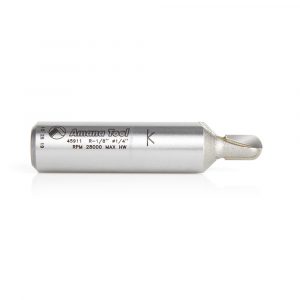 Amana 45911 Carbide Tipped Core Box 1/8 Radius x 1/4 Dia x 3/8 x 1/2 Inch Shank