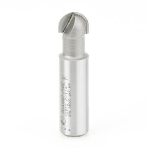 Amana 45912 Carbide Tipped Core Box 1/4 Radius x 1/2 Dia x 3/8 x 1/2 Inch Shank