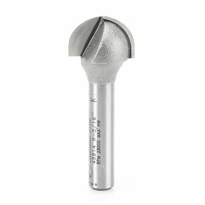 Amana 45914 Carbide Tipped Core Box 5/16 Radius x 5/8 Dia x 7/16 x 1/4 Inch Shank