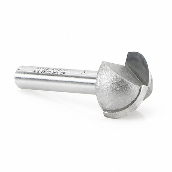 Amana 45918 Carbide Tipped Core Box 3/8 Radius x 3/4 Dia x 7/16 x 1/4 Inch Shank
