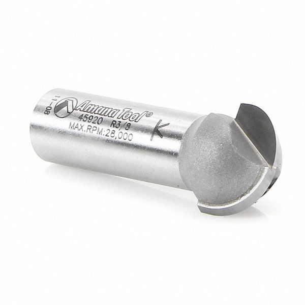 Amana 45920 Carbide Tipped Core Box 3/8 Radius x 3/4 Dia x 7/16 x 1/2 Inch Shank