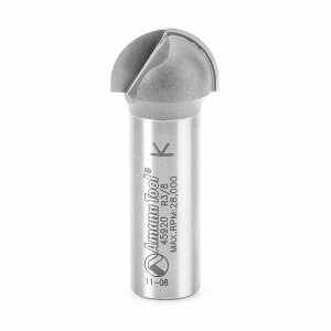 Amana 45920 Carbide Tipped Core Box 3/8 Radius x 3/4 Dia x 7/16 x 1/2 Inch Shank