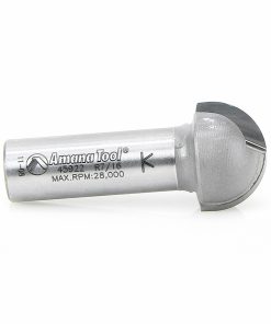 Amana 45922 Carbide Tipped Core Box 7/16 Radius x 7/8 Dia x 1/2 x 1/2 Inch Shank