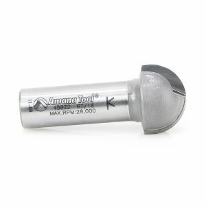Amana 45922 Carbide Tipped Core Box 7/16 Radius x 7/8 Dia x 1/2 x 1/2 Inch Shank