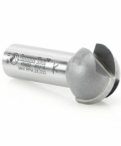 Amana 45922 Carbide Tipped Core Box 7/16 Radius x 7/8 Dia x 1/2 x 1/2 Inch Shank