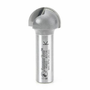 Amana 45922 Carbide Tipped Core Box 7/16 Radius x 7/8 Dia x 1/2 x 1/2 Inch Shank