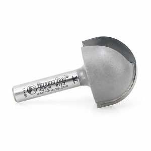 Amana 45924 Carbide Tipped Core Box 1/2 Radius x 1 Inch Dia x 5/8 x 1/4 Shank