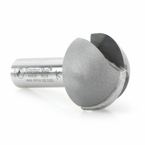 Amana 45928 Carbide Tipped Core Box 5/8 Radius x 1-1/4 Dia x 3/4 x 1/2 Inch Shank