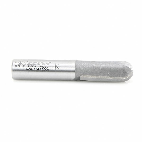 Amana 45934 Carbide Tipped Core Box 9/32 Radius x 9/16 Dia x 1-1/4 x 1/2 Inch Shank Extra Deep