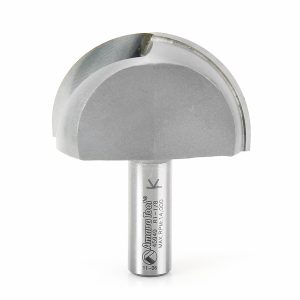 Amana 45949 Carbide Tipped Core Box 1-1/8 Radius x 2-1/4 Dia x 1-1/4 x 1/2 Inch Shank Extra Deep