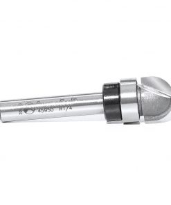 Amana 45950 Carbide Tipped Core Box 1/4 Radius x 1/2 Dia x 3/8 x 1/4 Inch Shank with Upper BB