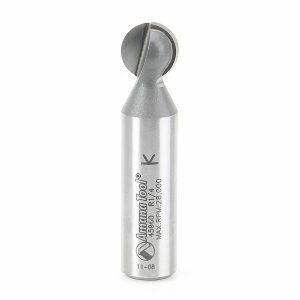Amana 45960 Carbide Tipped Ball End 1/4 Radius x 7/16 Dia x 1/2 x 1/2 Inch Shank