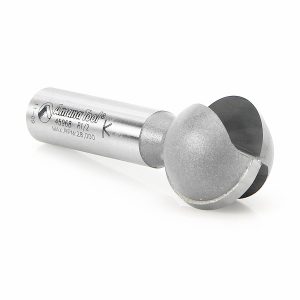 Amana 45968 Carbide Tipped Ball End 1/2 Radius x 1 Inch Dia x 1/2 x 1/2 Inch Shank