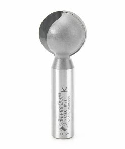 Amana 45968 Carbide Tipped Ball End 1/2 Radius x 1 Inch Dia x 1/2 x 1/2 Inch Shank