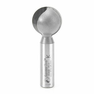 Amana 45968 Carbide Tipped Ball End 1/2 Radius x 1 Inch Dia x 1/2 x 1/2 Inch Shank
