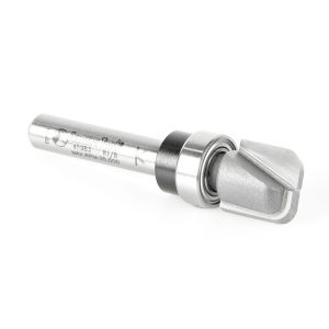 Amana 45983 Carbide Tipped Bowl & Tray 1/8 Radius x 1/2 Dia x 1/2 x 1/4 Inch Shank with Upper BB