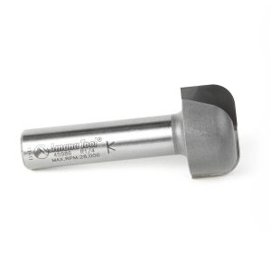 Amana 45986 Carbide Tipped Bowl & Tray 1/4 Radius x 1-1/8 Dia x 5/8 x 1/2 Inch Shank