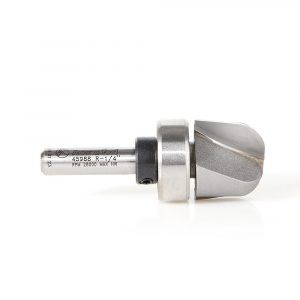 Amana 45988 Carbide Tipped Bowl & Tray 1/4 Radius x 3/4 Dia x 5/8 x 1/4 Inch Shank with Upper BB