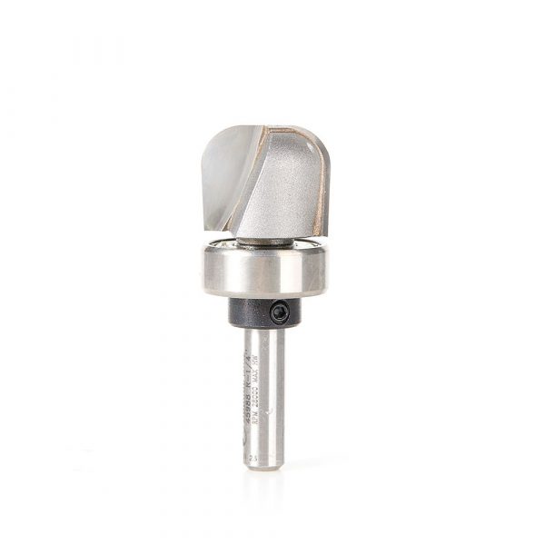 Amana 45988 Carbide Tipped Bowl & Tray 1/4 Radius x 3/4 Dia x 5/8 x 1/4 Inch Shank with Upper BB