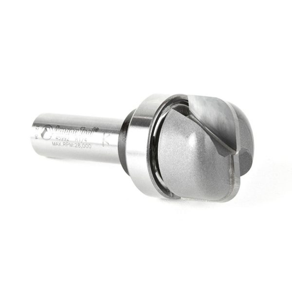 Amana 45992 Carbide Tipped Bowl & Tray 1/4 Radius x 1-1/8 Dia x 5/8 x 1/2 Inch Shank with Upper BB