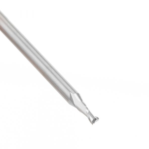 Amana 46003 Solid Carbide Spiral Plunge 5/64 Dia x 1/8 x 1/8 Shank x 2 Inch Long Up-Cut