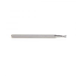 Amana 46004 Solid Carbide Spiral Plunge 3/32 Dia x 1/4 x 1/8 Shank x 2 Inch Long Up-Cut