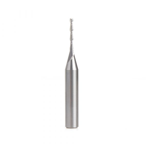 Amana 46009 Solid Carbide Spiral Plunge 1/16 Dia x 1/2 x 1/4 Shank x 2 Inch Long Up-Cut