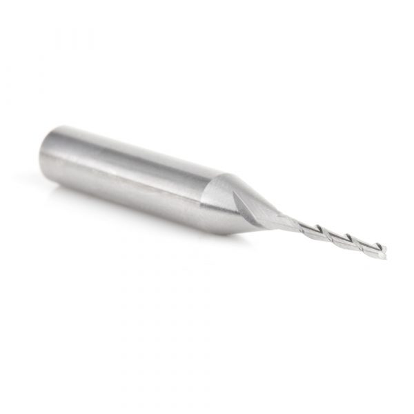 Amana 46009 Solid Carbide Spiral Plunge 1/16 Dia x 1/2 x 1/4 Shank x 2 Inch Long Up-Cut