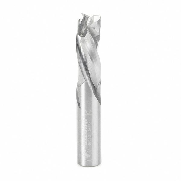 Amana 46012 CNC Solid Carbide Compression Spiral 3 Flute x 1/2 Dia x 1-1/4 x 1/2 Inch Shank